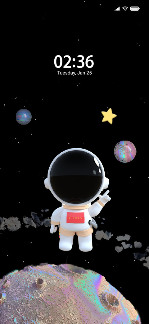 3D astronauts screenshot