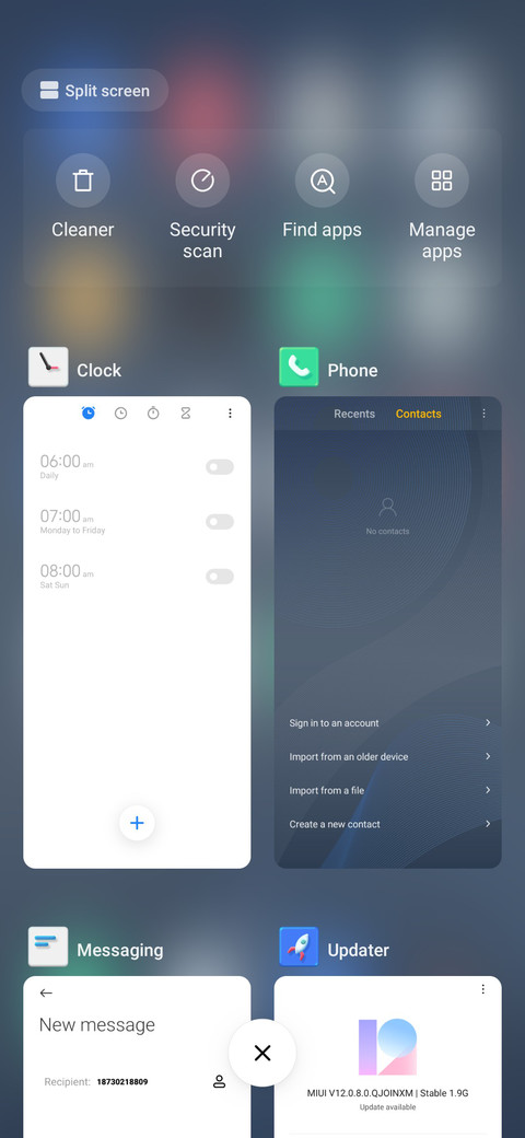 Simple Blue screenshot