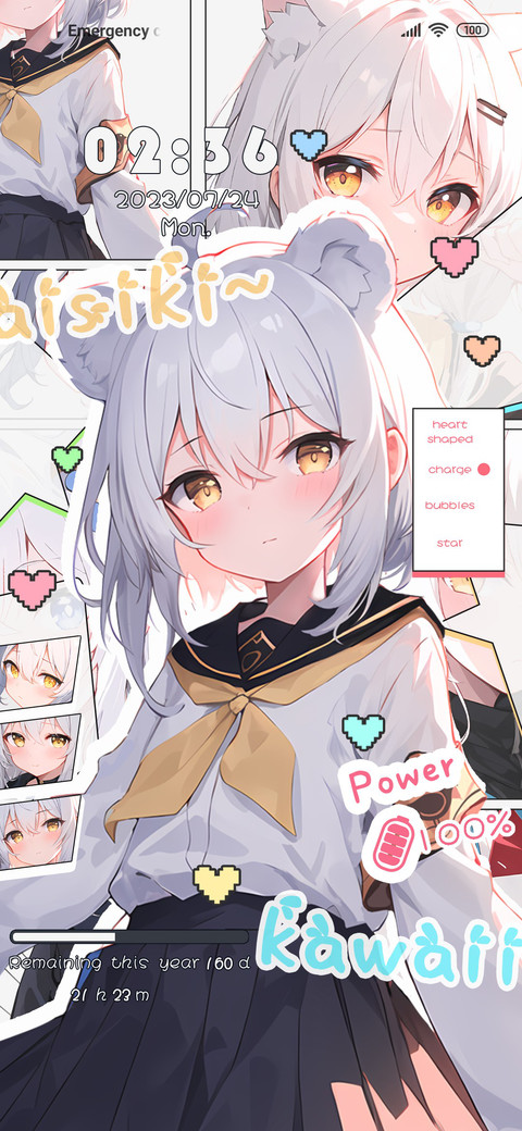 White haired girl screenshot