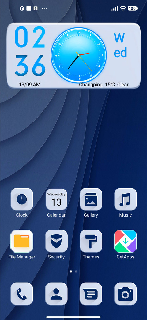 White blue screenshot