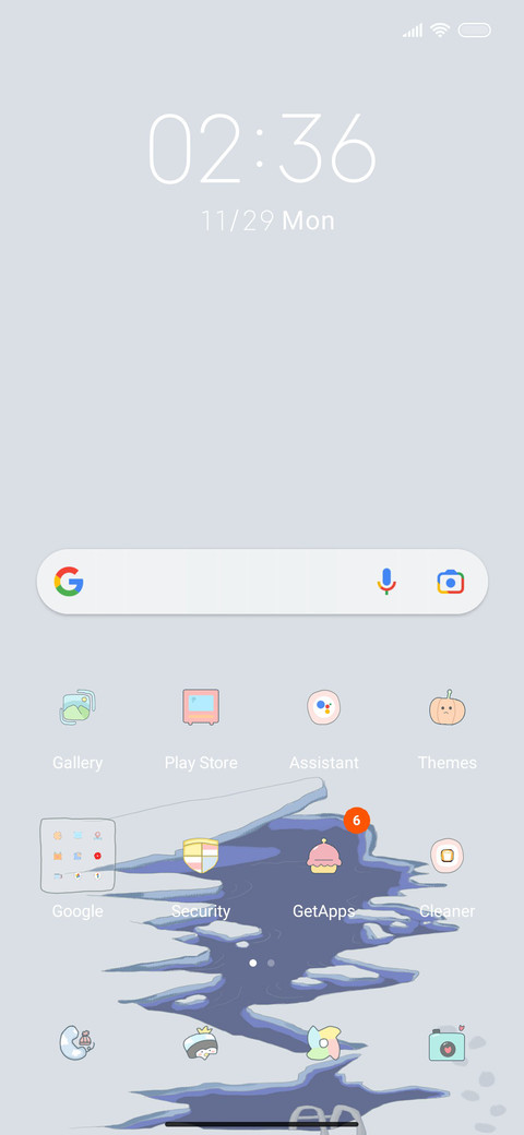 It's snowing screenshot