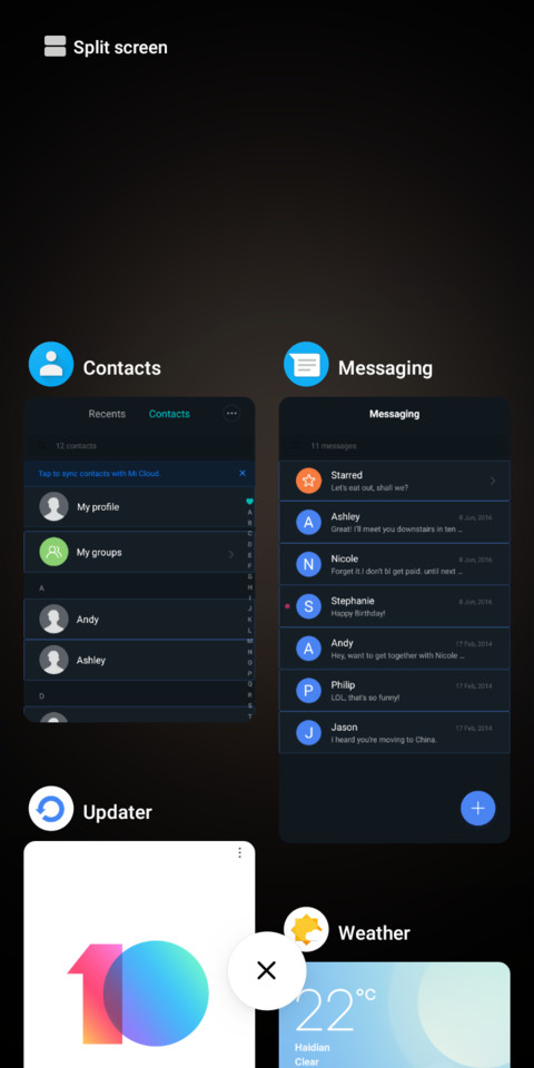 Mix screenshot