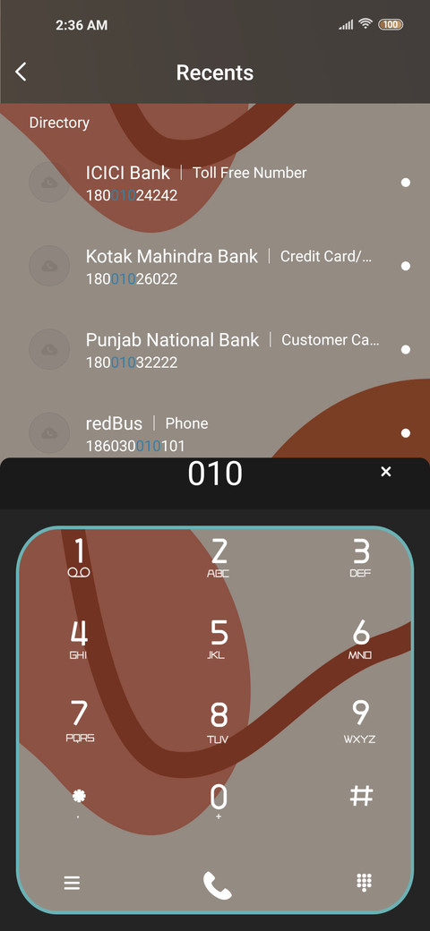 Simple orange screenshot