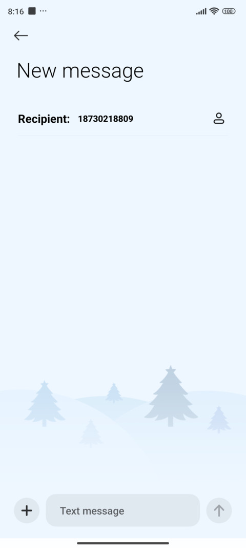 Classic light blue screenshot