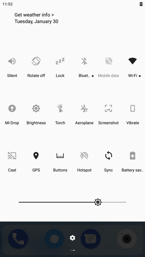 Oreo 8.1 screenshot