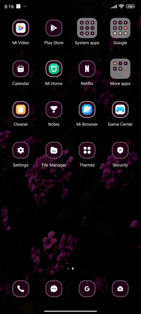 Petaled flower screenshot