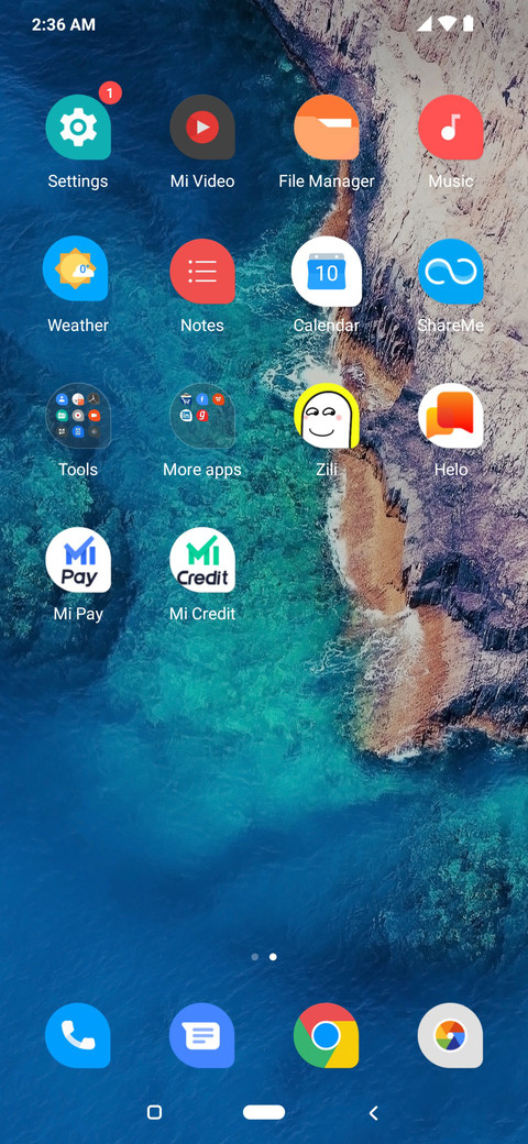 Pixel Experience Teardrop screenshot