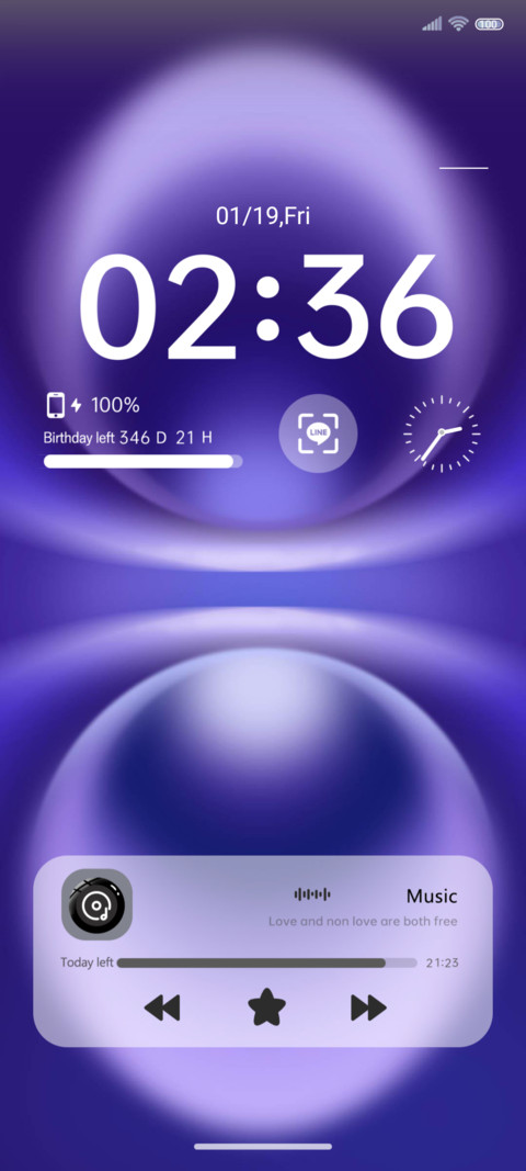 Purple light screenshot
