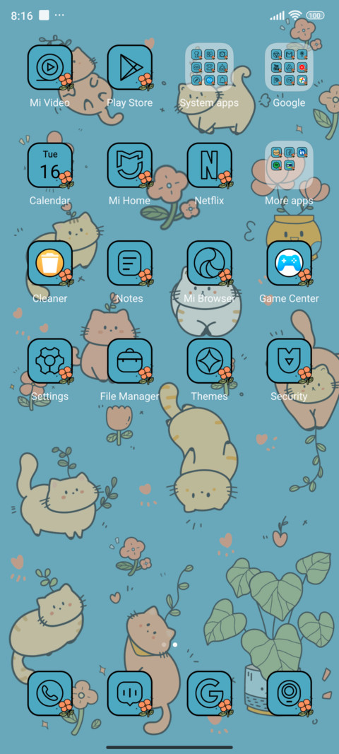 Cats Green Plants screenshot