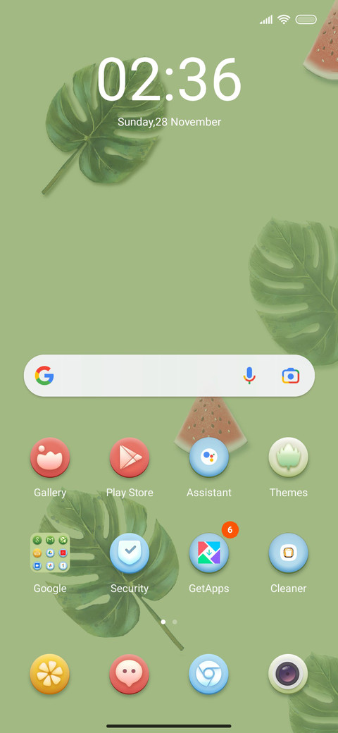 Fruit clock screenshot