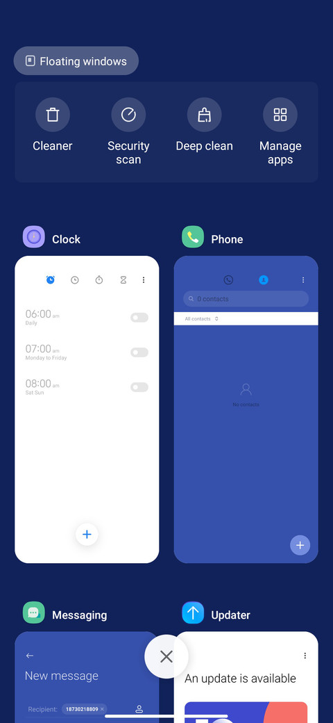 azure widget screenshot