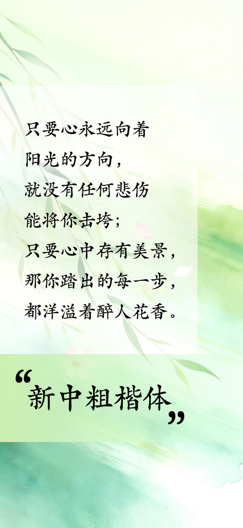 新中粗楷体 screenshot