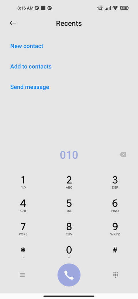 Simple white screenshot
