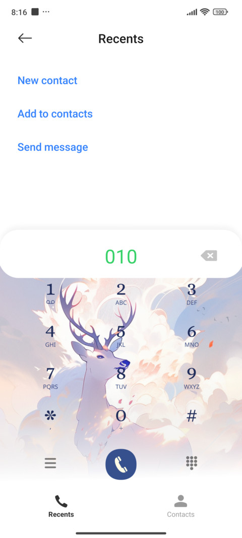 White deer screenshot