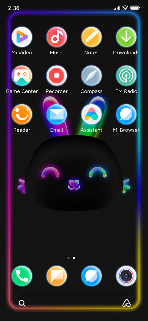 Neon rabbit screenshot