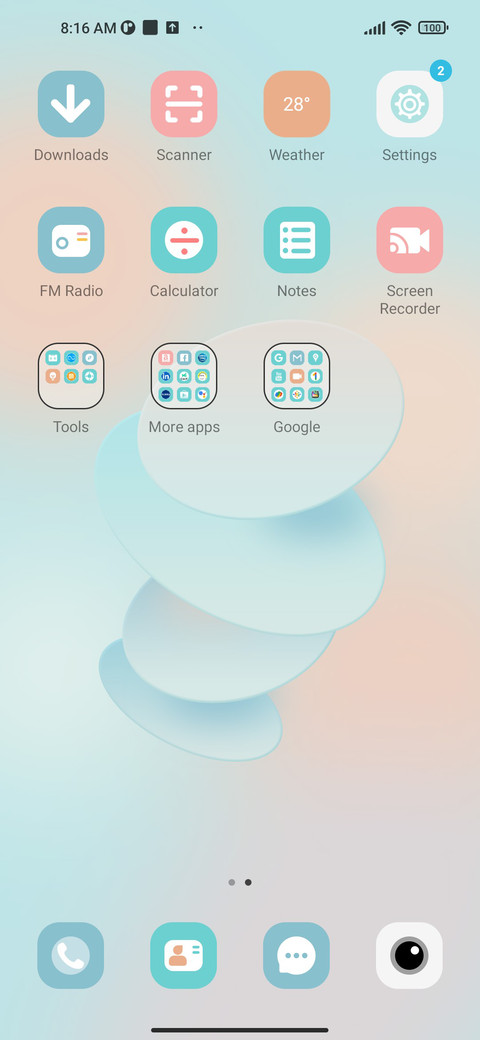 Geometric circle screenshot