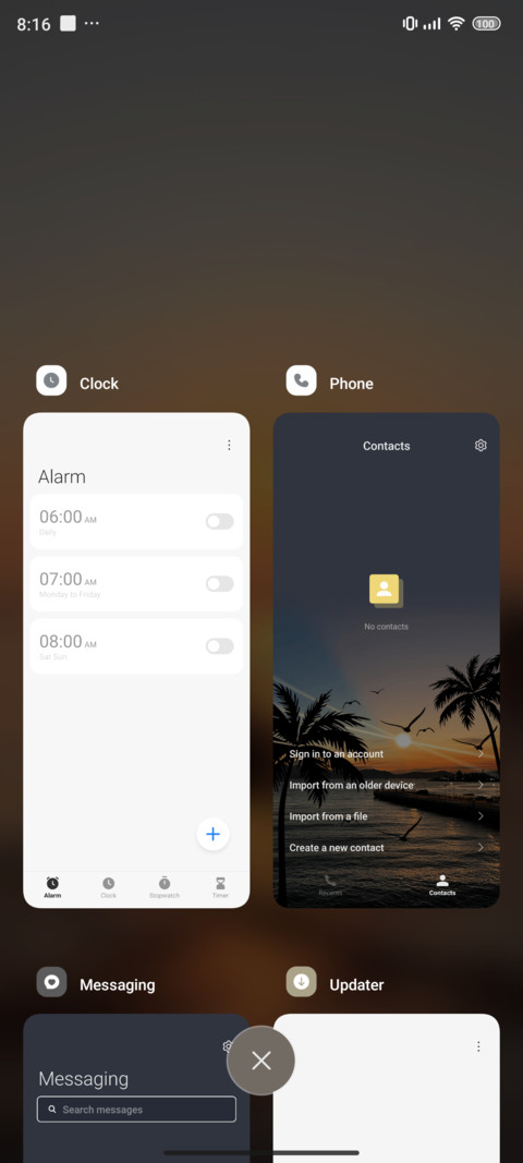 Sea and birds screenshot