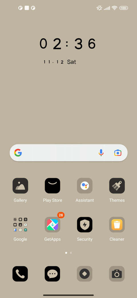 Grey cool color screenshot