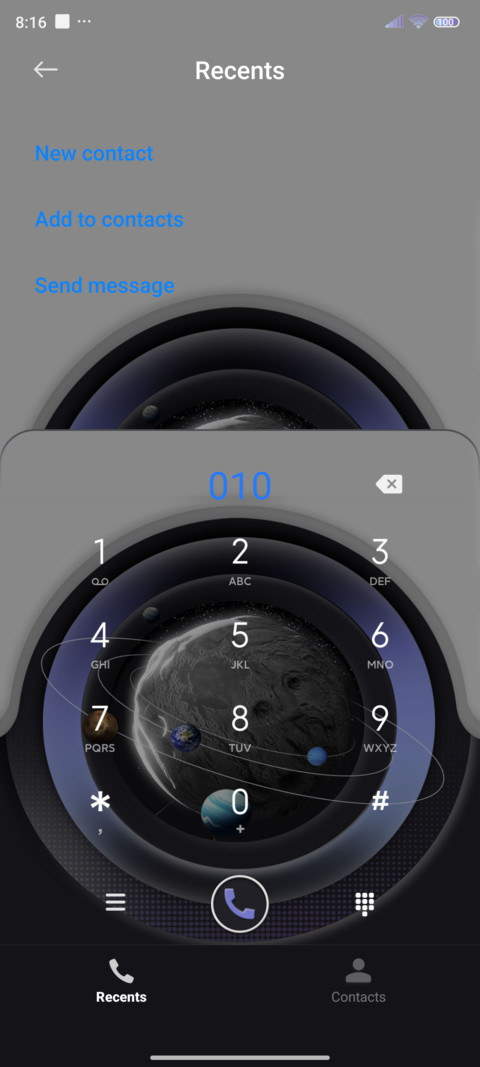 Two color planet screenshot