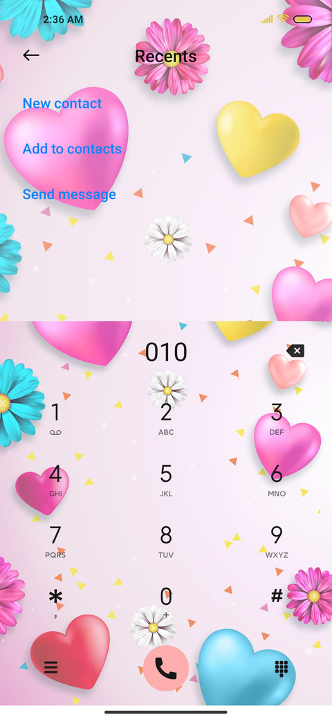 Valentine's flower screenshot