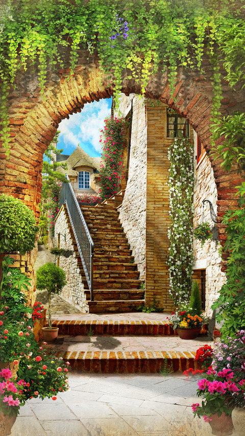 Beautiful landscape oil painting screenshot