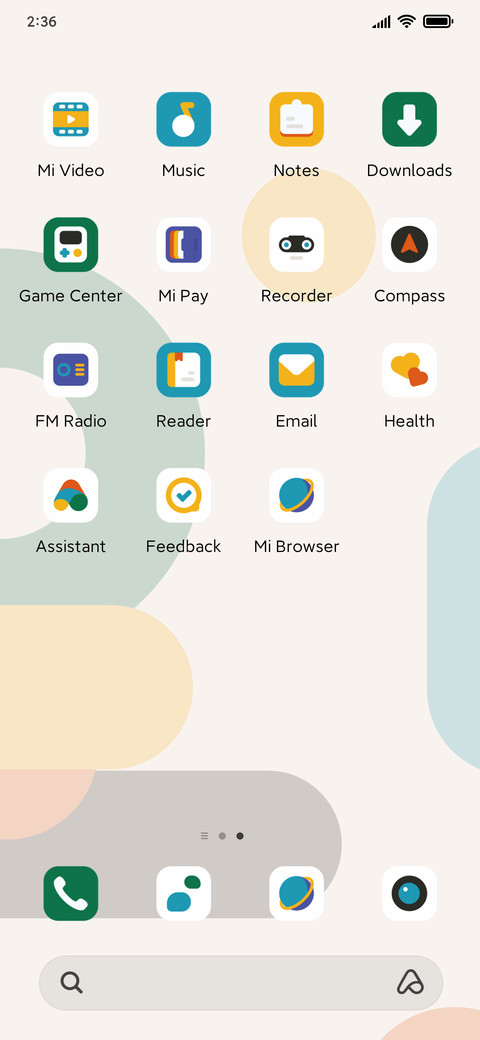 Geometric dot screenshot