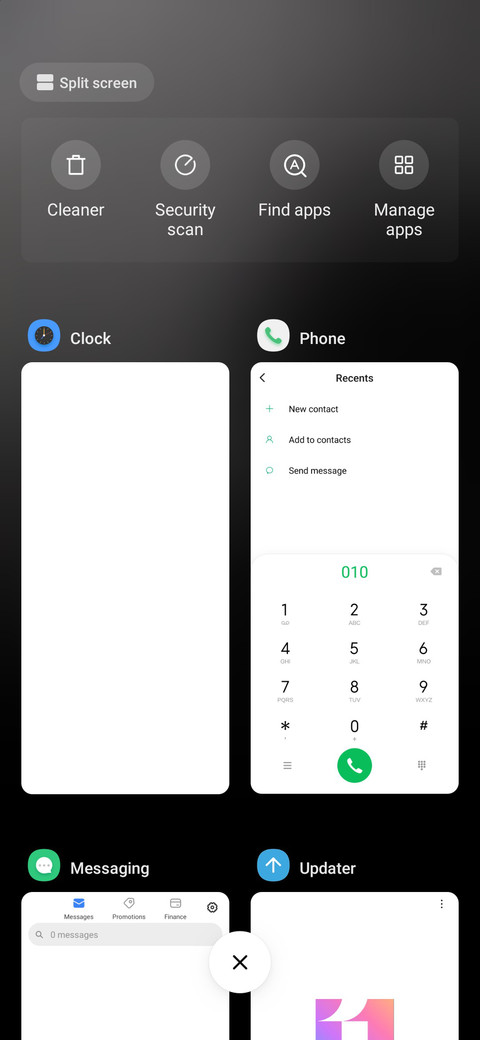 Triple space screenshot