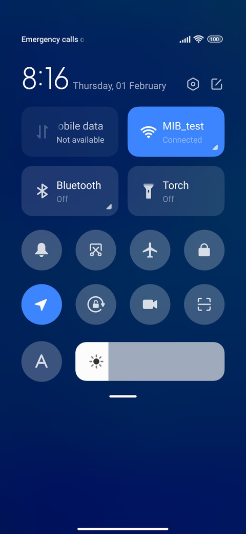 Blue Simple screenshot