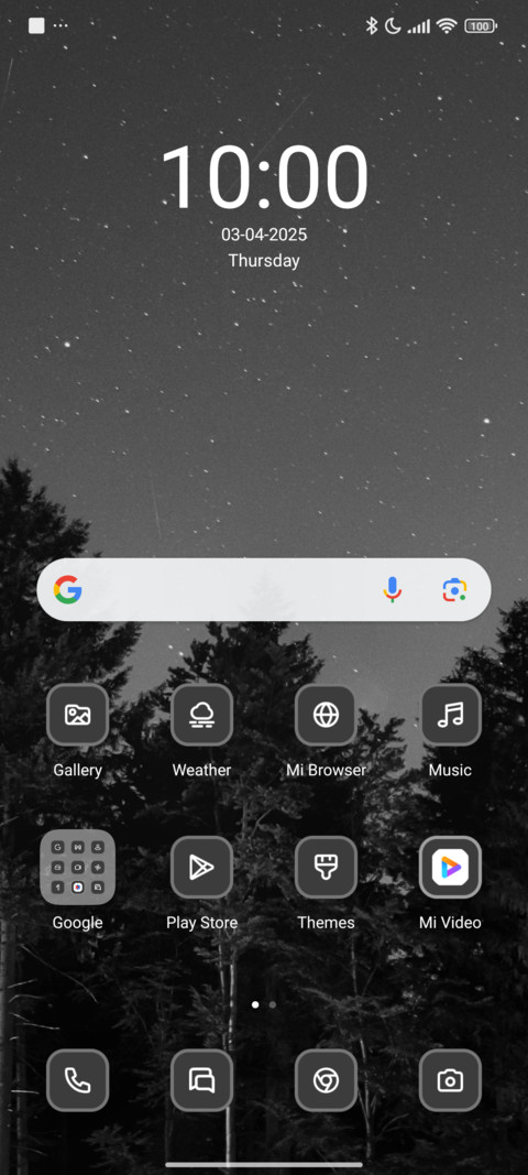 Forest night screenshot