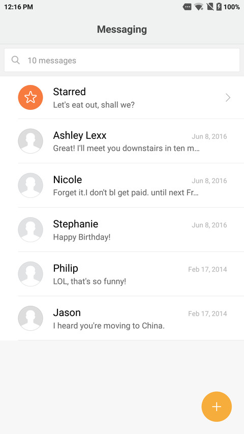 Android O screenshot
