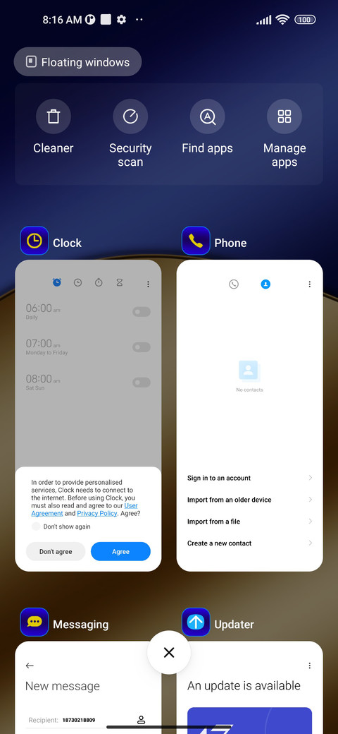 Luxury blue screenshot