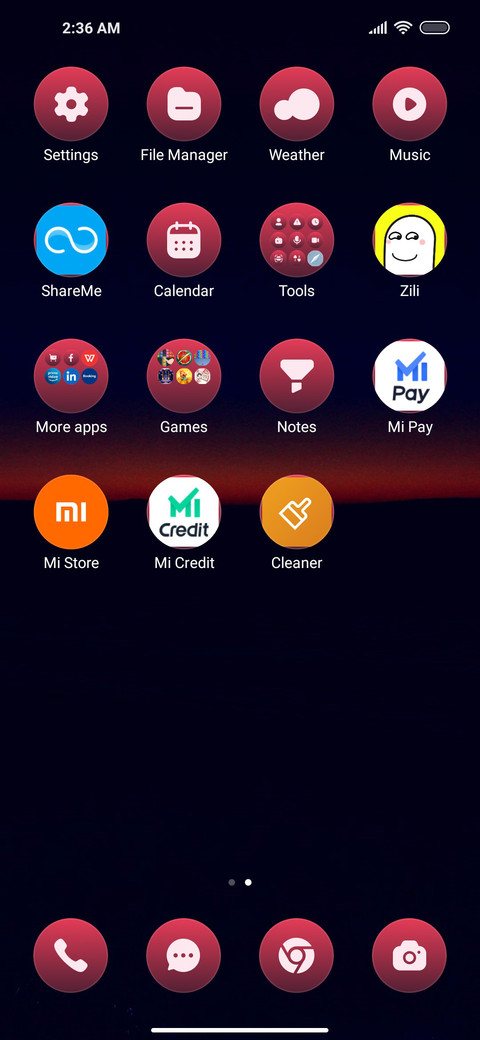 Blue night screenshot