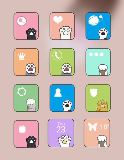 会动的猫爪 screenshot