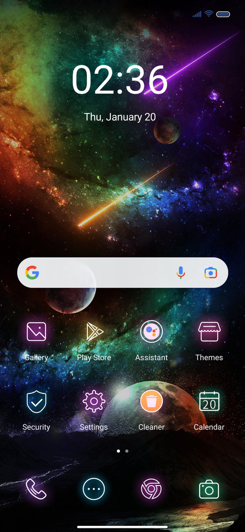 Cosmic planet screenshot