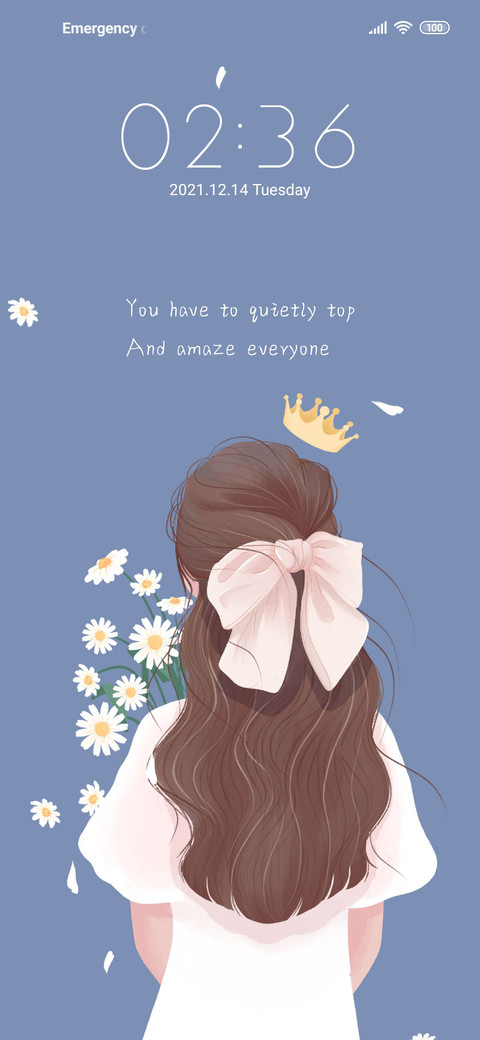 Motivational girl screenshot