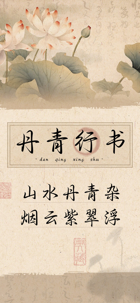 丹青行书 screenshot