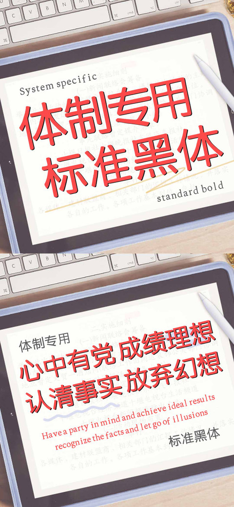 体制专用标准黑体 screenshot