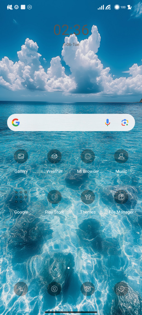 blue sea screenshot