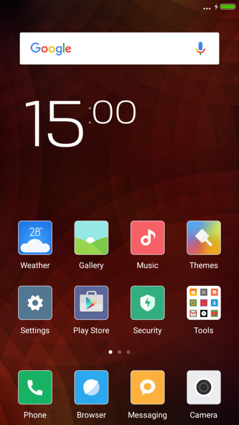 M8 UI screenshot