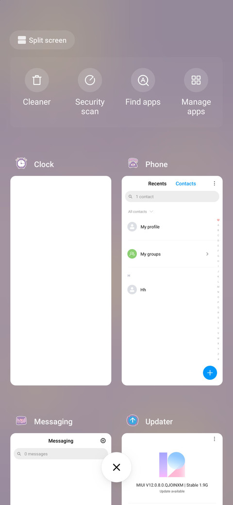 Tutu Administrator screenshot