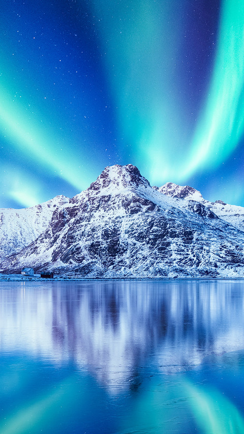 Aurora Borealis, Lofoten islands, Norway screenshot