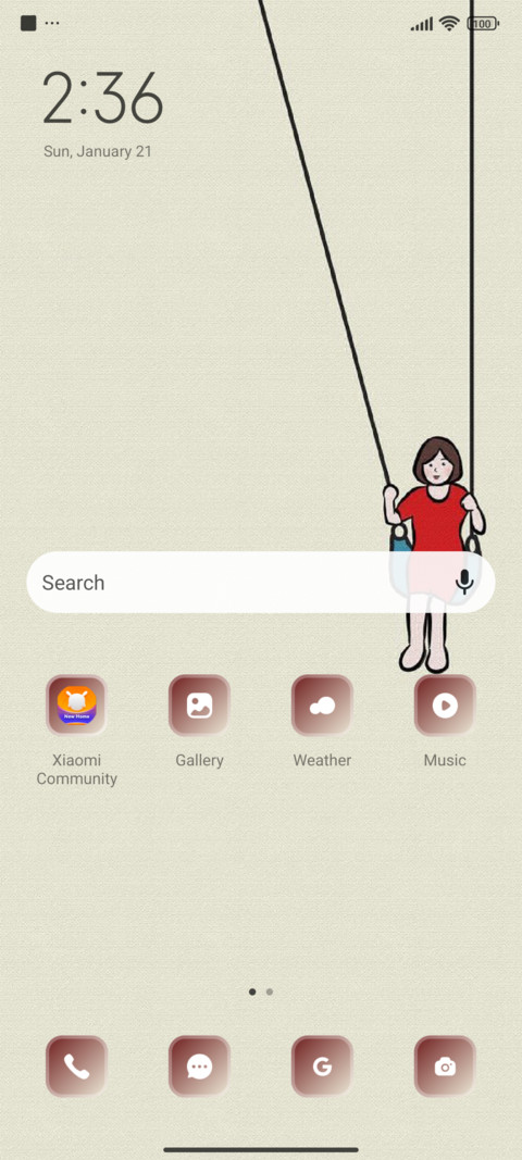 Swing screenshot