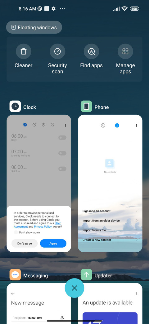 Cloud screenshot