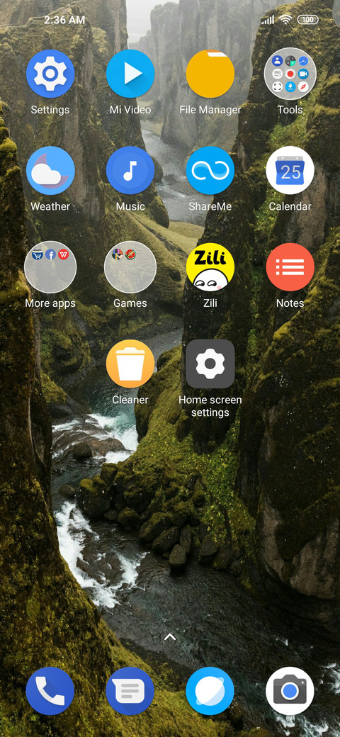 Pure AOSP screenshot