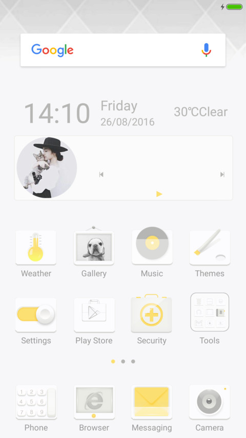 Hello yellow screenshot