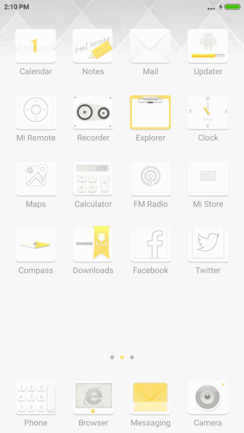 Hello yellow screenshot