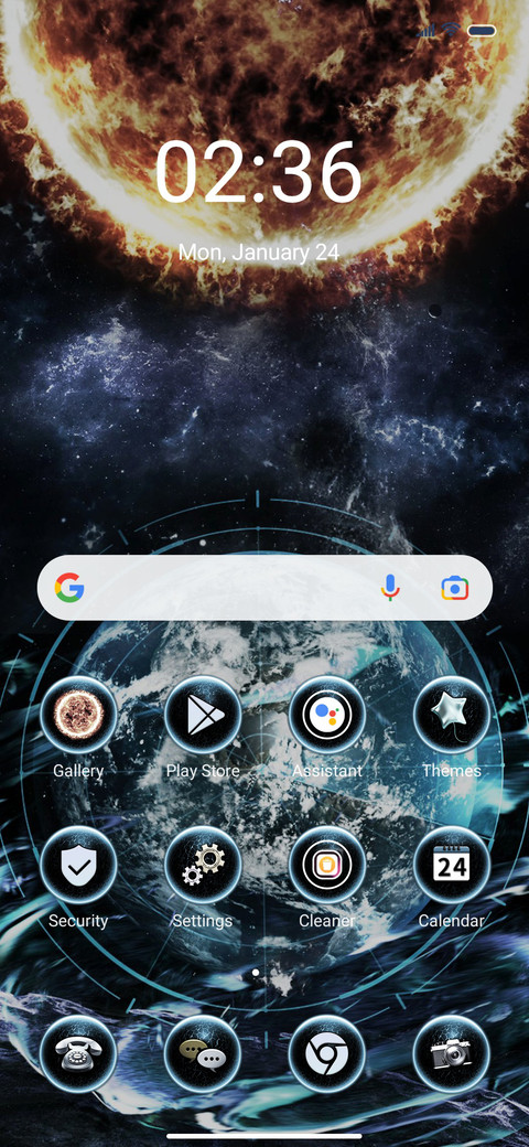 Technology earth screenshot
