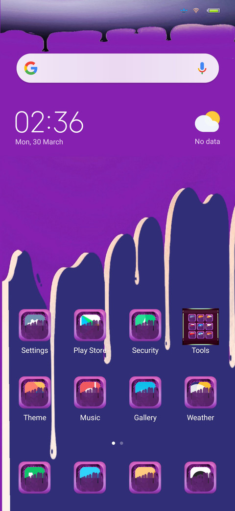 Purple glow screenshot