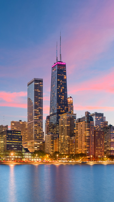 Chicago, Illinois, Usa Downtown Skyline screenshot