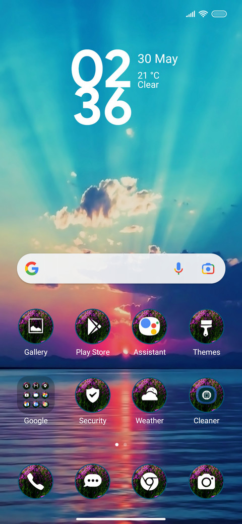 Sunrise view screenshot